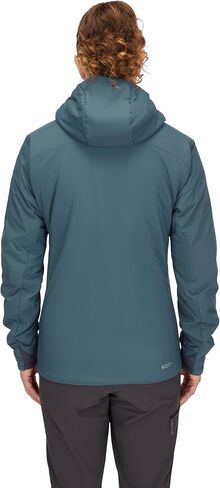 Rab Women's Xenair Alpine Light Hooded Insulated Jacket for Hiking & Mountaineering - Orion Blue - Small in Saudi Arabia