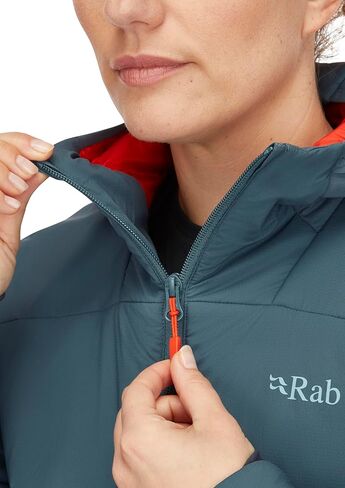 Rab Women's Xenair Alpine Light Hooded Insulated Jacket for Hiking & Mountaineering - Orion Blue - Small in Saudi Arabia