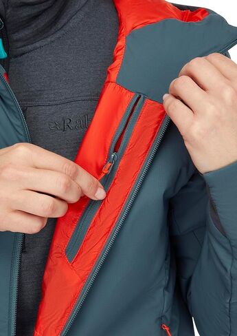 Rab Women's Xenair Alpine Light Hooded Insulated Jacket for Hiking & Mountaineering - Orion Blue - Small in Saudi Arabia