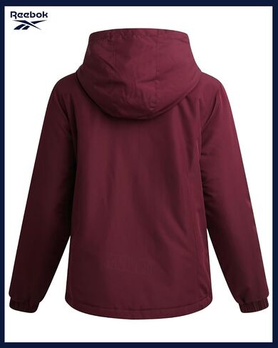 Reebok Womens Windbreaker Jacket - Lightweight Water Resistant Insulated Hooded Windbreaker Jacket Women Coat with Pockets in Saudi Arabia