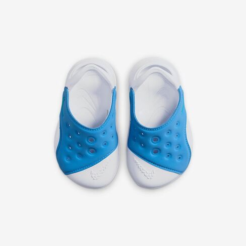 Nike Aqua Swoosh Baby/Toddler Songals (FN0875-400 ، Blue Beyond/White/Dusty Cactus) in Kuwait