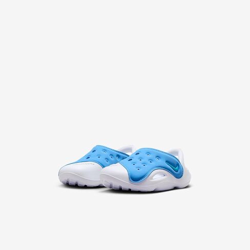 Nike Aqua Swoosh Baby/Toddler Songals (FN0875-400 ، Blue Beyond/White/Dusty Cactus) in Kuwait
