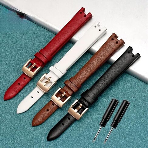 Genuine Leather Watch Strap for Anne Klein Notch AK Girl Simple Elegant Belt Small Dial Retro Band in Saudi Arabia