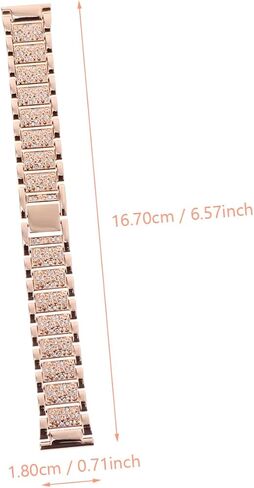 DOITOOL 1pc Rhinestone Watchband Replacement Strap for Watch Fashionable Band Connection Stylish Design for Everyday Wear for Any Outfit in Saudi Arabia