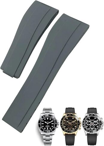 20mm 21mm Rubber For Strap Deployment Buckle Bracelets in Saudi Arabia