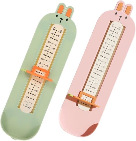 2pcs أداة قياس القدم أداة قياس دقيقة لقياس الأحذية لصبي الفتاة حاكم مقياس القدم لاستخدام المنزل لقياس الدقة للنمو in Saudi Arabia