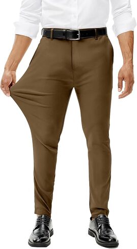 comdecevis mens stretch dress pants slim fit trinkle free free weist golf golf pant incled incled in Kuwait