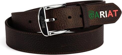 ARIAT Western Belt Mens Mexican Flag Logo Embossed A10389282 in Saudi Arabia
