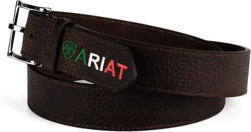 ARIAT Western Belt Mens Mexican Flag Logo Embossed A10389282 in Saudi Arabia