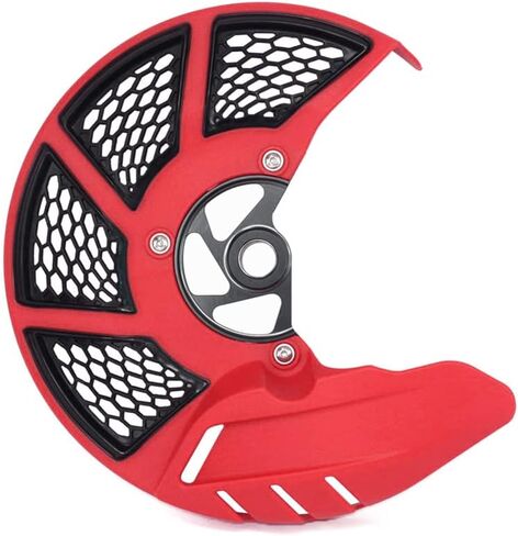Sikuai Front Disc Disc Cover Cover W/Opcips for Honda CRF 250 450 R/X 2004 2015 2015 2017 ، Red in Kuwait