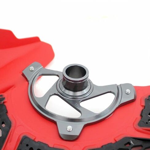Sikuai Front Disc Disc Cover Cover W/Opcips for Honda CRF 250 450 R/X 2004 2015 2015 2017 ، Red in Kuwait