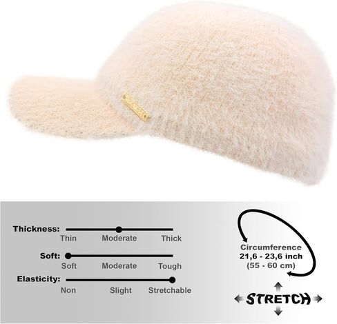 Braxton Beanie Visor - Womens Winter Wool Knit Hat مع Brim - قبعات Nit Cap Cap in Kuwait