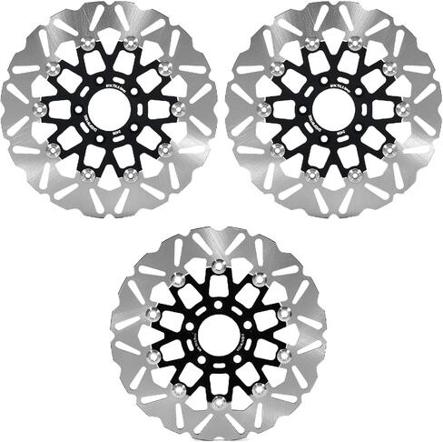 TOFR 11.5" Floating Front Rear Brake Rotor Discs for Harley Sportster XL883 1200 00-13 Dyna Wide Glide Super Glide Softail Street Glide Fat Bob Touring Road Glide Road King Electra Glide 2000-2007 in Saudi Arabia