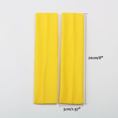 Yoga Sports Headbands,Pack of 24,Soft Elastic Stretchy Athletic Headband Workout Gym Sports Fitness Hair Bands in Kuwait
