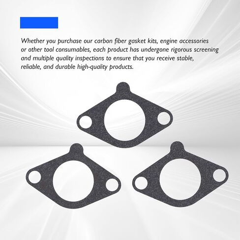 JN6-13567-00 3 PCS G29 Carburetor Joint Gasket متوافق مع Yamaha Golf Cart G16A G17 G18 G19 G20 G21 G22 G22A G27 G29 Drive ، Yamaha Gas 4-Cycle Car Car 1995-Present in Saudi Arabia