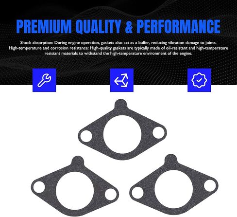 JN6-13567-00 3 PCS G29 Carburetor Joint Gasket متوافق مع Yamaha Golf Cart G16A G17 G18 G19 G20 G21 G22 G22A G27 G29 Drive ، Yamaha Gas 4-Cycle Car Car 1995-Present in Saudi Arabia