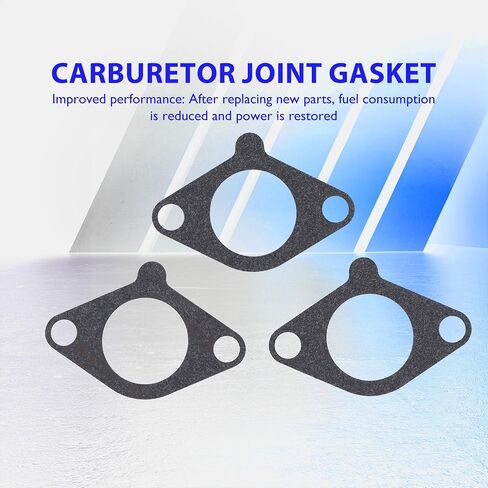 JN6-13567-00 3 PCS G29 Carburetor Joint Gasket متوافق مع Yamaha Golf Cart G16A G17 G18 G19 G20 G21 G22 G22A G27 G29 Drive ، Yamaha Gas 4-Cycle Car Car 1995-Present in Saudi Arabia