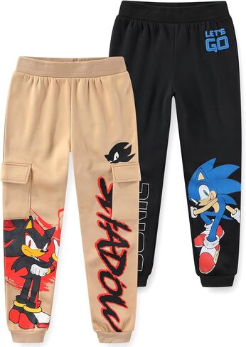 Sega Sonic the Hedgehog Boys 2 Pack Pants for Little to Big Kids (الحجم: 4-12) in Saudi Arabia