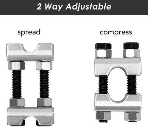 Tissting 4 PCS Mini Coil Spring Compressor 2 طريقة قابلة للتعديل - أداة الصلب الكربوني لتعليق السيارة ، وتعديل الصدمات ، وخفض ورفع ، ضاغط الزنبرك الشاق في UTV/ATV in Kuwait