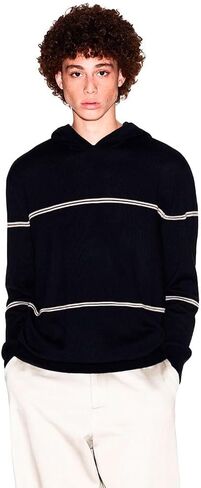 Armani Exchange Men LS Stripe Pullover Hoody in Saudi Arabia