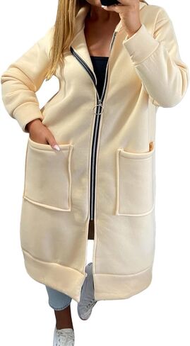 2025 y2k zip up up hoodies للنساء: بالإضافة إلى الحجم المريح مريح للبلوزات اللطيفة اللطيفة سترات الشتاء مع الجيب in Kuwait