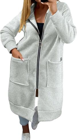 2025 y2k zip up up hoodies للنساء: بالإضافة إلى الحجم المريح مريح للبلوزات اللطيفة اللطيفة سترات الشتاء مع الجيب in Kuwait