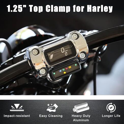 4 "Rightbar Riser Tall 1.25" Top Clamp for Harley Softail Breakout FXBR 23-2024 ، 114 FXBRS 18-20 ، Street Bob FXBB 18-2020 ، 114 FXBBS '21 -20 ، in Kuwait