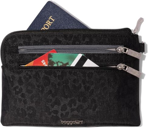 Baggallini Currency Organizer Wristlet-Lightweight 8"x5.5" RFID Protected Womens Wallet Card Holder in Saudi Arabia