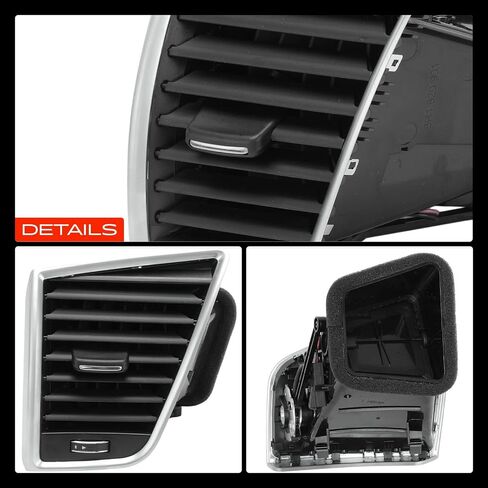 A-Premium Dashboard Air Vent Dash لوحة متوافقة مع Audi Q5 2010-2016 ، SQ5 2014-2017 ، الجانب الأيمن ، الأسود in Saudi Arabia