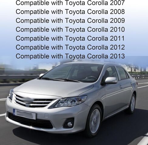 55436-02330 Left & Right Upper Side Central Dashboard Cover Strip Trim Fit for Toyota Corolla 2007 2008-2013 Navigation Panel Frame Moulding Replacement for 55435-02370(Silver White) in Saudi Arabia