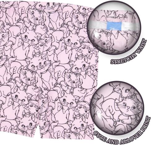 Disney Princess, Minnie Mouse, Lilo & Stitch, Aristocats Girls 2-Piece Ruffle Hem T-Shirt and Biker Shorts Set for Kids in Kuwait