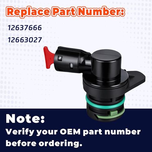 Genuine OEM 12637666 PCV Valve Fit for 2015-2023 GMC Yukon Yukon XL Express 2500 3500 4500 | استبدال صمام التهوية Drank Daserase | ملاءمة مباشرة وعالية الأداء in Kuwait
