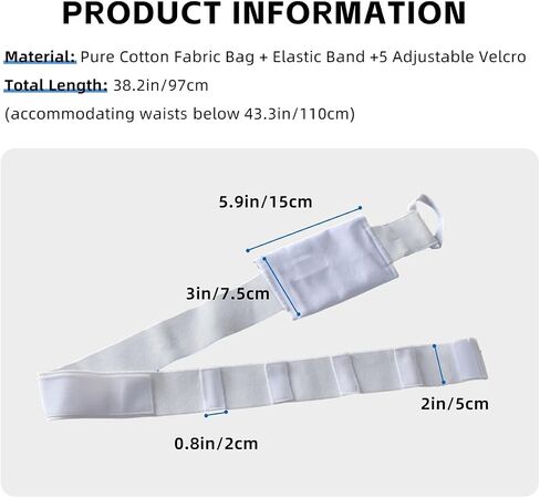 G Tube Holder Belt Adjustable Peritoneal Dialysis Belt Fixation Holder with Small Pouch to Secure Different Types of Medical Feeding Tubes Protection for Adults in Saudi Arabia