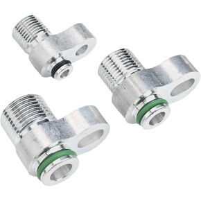 3pcs R134a Adapter Fittings, Quick Connect Automotive Custom AC Lines Compressor Drier Condenser Radiator Fitting for R134a Auto Air Conditioning Hose in Kuwait