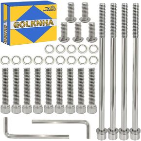 304 Stainless Steel Clutch Primary Cover Bolt Kit For Dyna, Softail, Fat Bob, Road King, Fat Boy, Deluxe OEM #1062 4813A 1755 in Saudi Arabia