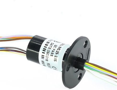 Conductive Slip Ring 6/12/18/24 Wires 1.5A Outer Diameter 12.5mm Low Current Slip Ring Spare Part Type A Flange(24CH 1.5A) in Saudi Arabia