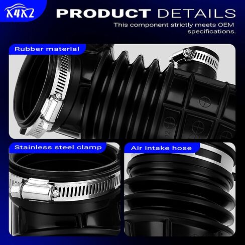 17228-5A2-A00 أنبوب خرطوم انتشار الهواء المنظف للهواء لعام 2013-2017 هوندا أكورد 2.4L استبدال# 172285A2A00 ، 696-050 in Saudi Arabia