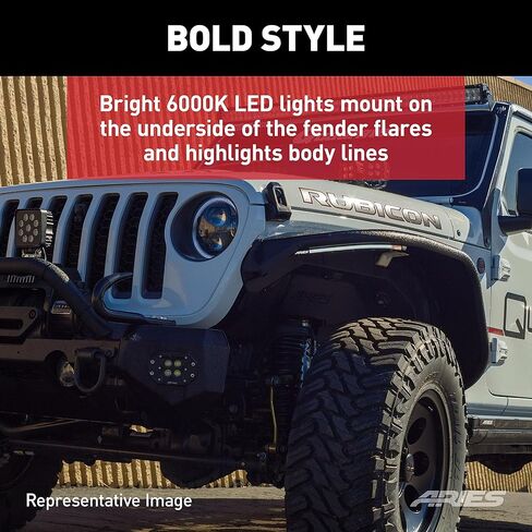 ARIES 1500230 LED Fender Lights for Jeep Wrangler JK in Saudi Arabia