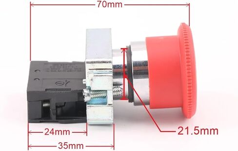 1PCS Elevator Emergency Stop Switch Press Emergency Stop in Red Normally Closed Contact NC Single Contact in Saudi Arabia