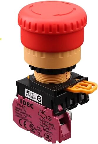 1pcs Applicable to Elevator Emergency Stop Button Switch YW-E01 YW-E10 YW1B-V Contact Normally Open Normally Closed(Type D) in Saudi Arabia
