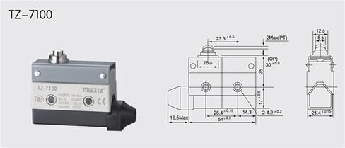 TZ-7100 Limit Switch High Precision High Durability Dustproof Defense Water Droplets Micro Switch Plastic in Saudi Arabia