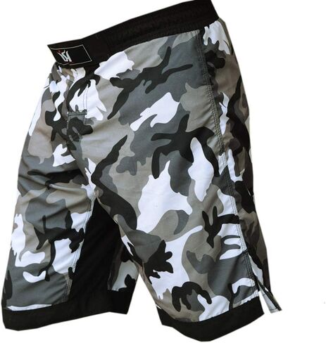 MMA kick boxing fight shorts grappling muay thai Cage Fighting short kick Boxing Martial Art Training Clothing Uniform (X-Large 38-40") Camouflage in Saudi Arabia