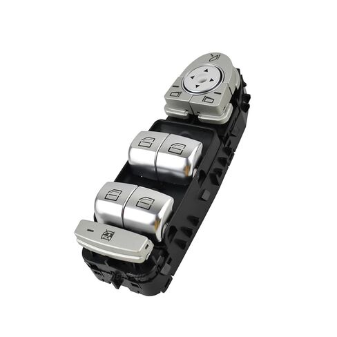 لـ Benz C300 C400 C63 GLC300 C350E لـ C-CLASS W205 W253 W222 نافذة الطاقة ، مفتاح التحكم في نافذة الطاقة 2229056800 مفاتيح زر الضغط (Black1) in Kuwait