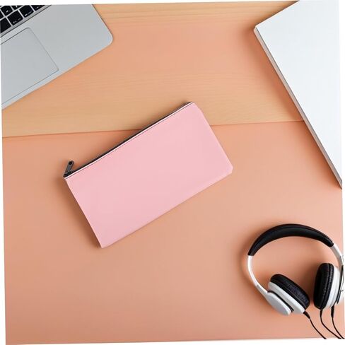 2pcs الأموال حقيبة الأموال Zipper Pu Leather Cash Cash for Bank Websits و Documents Bank Report Pouch Bag Bag in Kuwait
