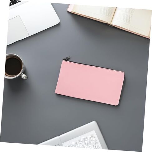 2pcs الأموال حقيبة الأموال Zipper Pu Leather Cash Cash for Bank Websits و Documents Bank Report Pouch Bag Bag in Kuwait