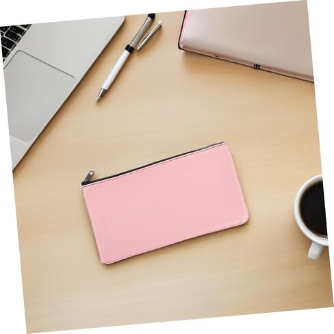 2pcs الأموال حقيبة الأموال Zipper Pu Leather Cash Cash for Bank Websits و Documents Bank Report Pouch Bag Bag in Kuwait