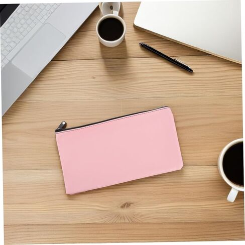2pcs الأموال حقيبة الأموال Zipper Pu Leather Cash Cash for Bank Websits و Documents Bank Report Pouch Bag Bag in Kuwait