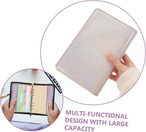Large Capacity Budget Envelope PU Zipper Wallet Set Portable Cash Organizer Multiple Slots for Budgeting for Travel and Everyday Use in Saudi Arabia