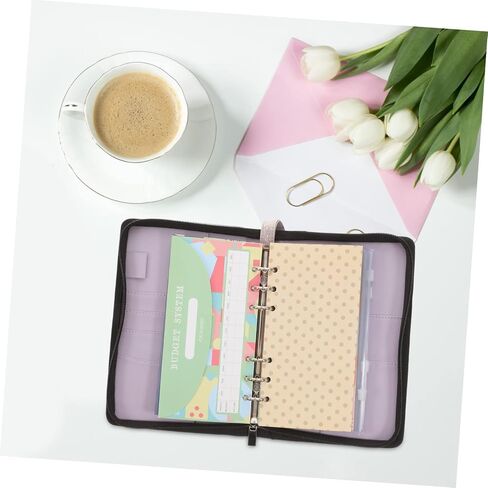 Large Capacity Budget Envelope PU Zipper Wallet Set Portable Cash Organizer Multiple Slots for Budgeting for Travel and Everyday Use in Saudi Arabia
