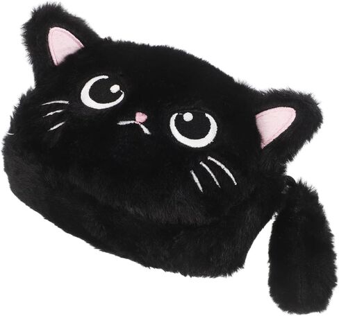 Adorable Cat Plush Coin Purse Kawaii Change Wallet for Boys Travel Friendly Pouch for Keys Lipstick Daily Essentials Soft Sturdy for Makeup Stationery Organization in Saudi Arabia